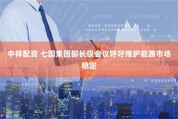 中祥配资 七国集团部长级会议呼吁维护能源市场稳定